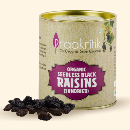 Praakritik Organic Black Raisins 200g