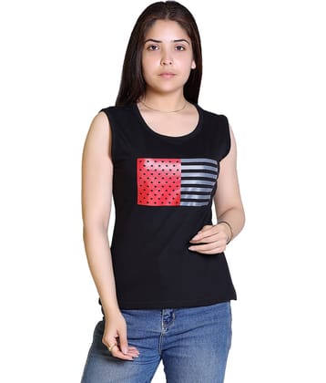 Ogarti Women Cotton Blend Printed Regular Fit Round Neck T-Shirt ( Grey )