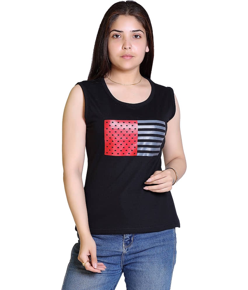 Ogarti Women Cotton Blend Printed Regular Fit Round Neck T-Shirt ( Grey )