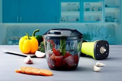 Manual Vegetable Chopper for Kitchen - Easy Food Processor & Mincer