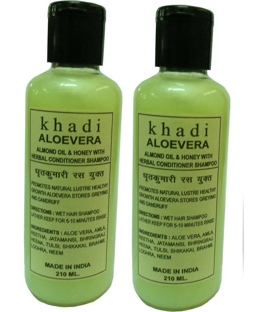Khadi Herbal Aloevera shampoo + Conditioner 210 ml - Pack of 2