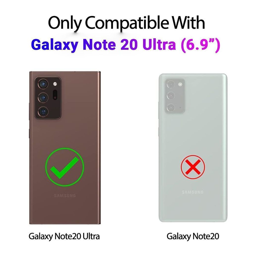 LIRAMARK Liquid Silicone Soft Back Cover Case for Samsung Galaxy Note 20 Ultra