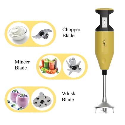 LA' FORTE Hand Blender 250 W with attachments and wall mounting bracket LA' FORTE Hand Blender 250 W with attachments and wall mounting bracket - Yellow LA' FORTE Hand Blender 250 W with attachments and wall mounting bracket LA' FORTE Hand Blender 250 W with attachments and wall mounting bracket - Yellow