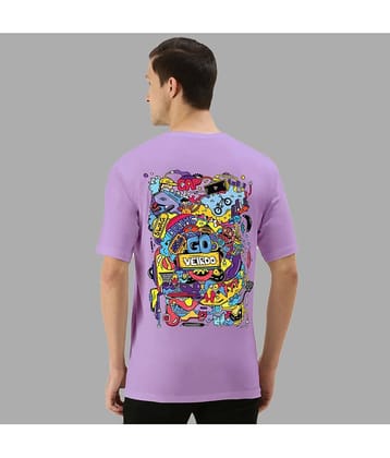 Veirdo Pack of 1 Cotton Regular Fit Men's T-Shirt ( Purple )
