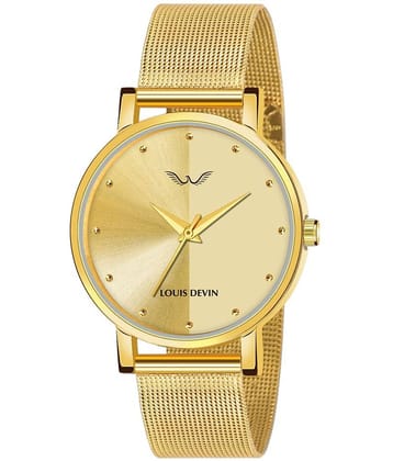 LOUIS DEVIN - Gold Metal Analog Womens Watch