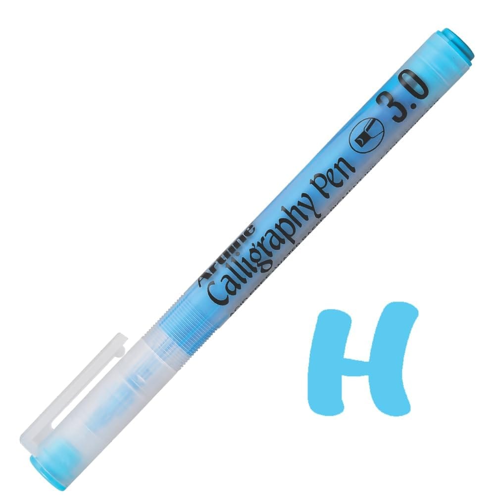 Artline Pastel Calligraphy Pen Pack of 12 (Blue Colours) | For Artists & Calligraphers