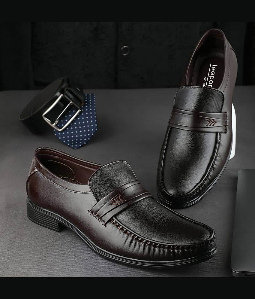 Leeport - Brown Men's Mocassin Formal Shoes