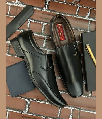 John Karsun - Black Men's Slip On Formal Shoes