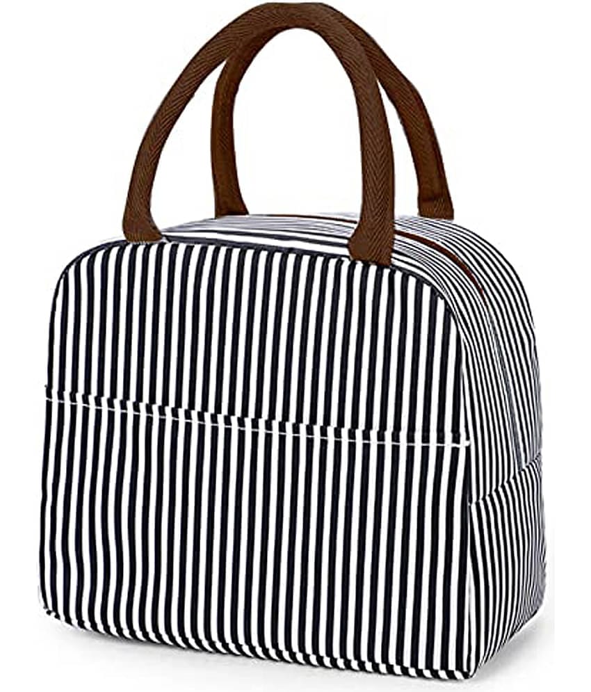 House Of Quirk - Black Polyester Lunch Bag