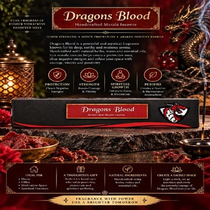Dragons Blood Handcrafted Masala Incense Agarbatti