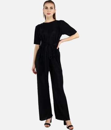 POPWINGS Women Solid Top With Trousers Co-Ord Set ( Purple )