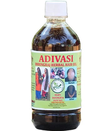 ADIVASI BHRINGRAJ HERBALS - Hair Growth Bhringraj Oil 500 ml ( Pack of 1 )