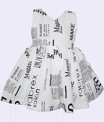 harshvardhanmart.com Pack of 1 Baby Girls Crepe Frock ( White )