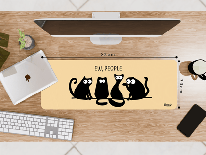Start Introverting 9to5: Office Mouse Pad-Large (82CM X 30CM)