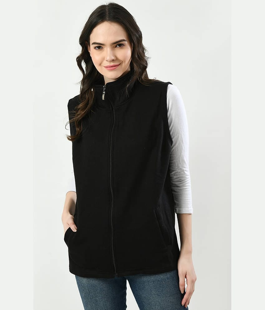 IndiWeaves - Fleece Black Jackets Pack of 1