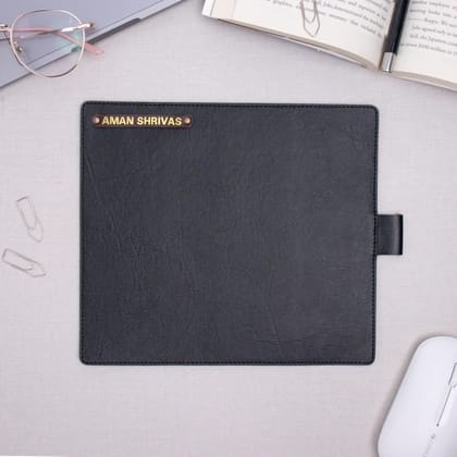 PERSONALISED MOUSE PAD - BLACK-Black