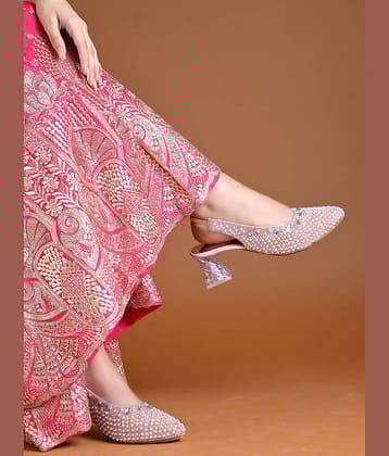 Shoetopia Pink Women's Pumps Heels