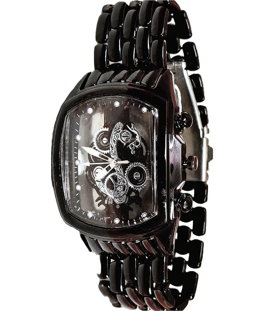 Renaissance Traders Black Metal Analog Men's Watch