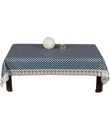 Printed PVC 4 Seater Rectangle Table Cover ( 152 x 92 ) cm Pack of 1 Blue