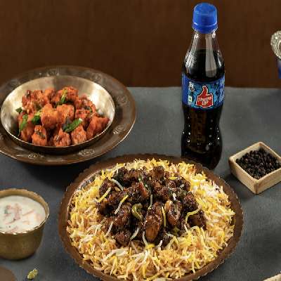 Pepper Chicken Biryani Combo (Serves 1)