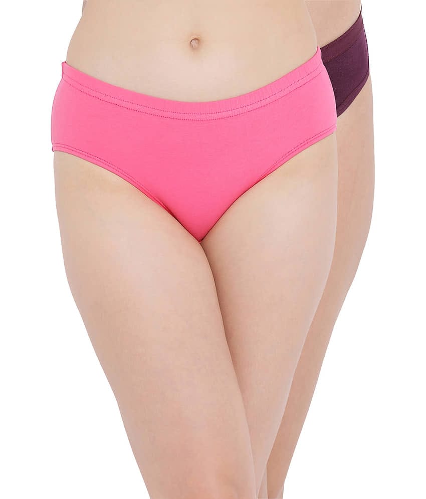 Clovia Cotton Bikini Panties - Pack of 2