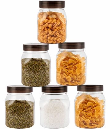 PearlPet - Black Polyproplene Food Container ( Pack of 6 )