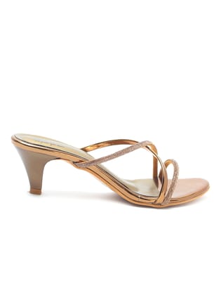 Delco Kitten Heel Evening Wear Slip On-36 / Antique
