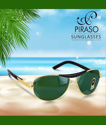 PIRASO Black Pilot Sunglasses ( Pack of 1 )