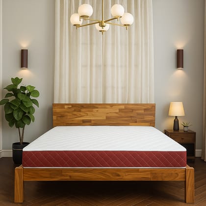 Usha Shriram tru Spring with NPSS Tech. 6 inch King Bonnell Spring Mattress (L x W: 72 inch x 72 inch)