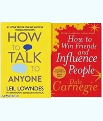 Combo set of 2 Books:- How to talk anyone + How to win friends and influence people (Paperback)