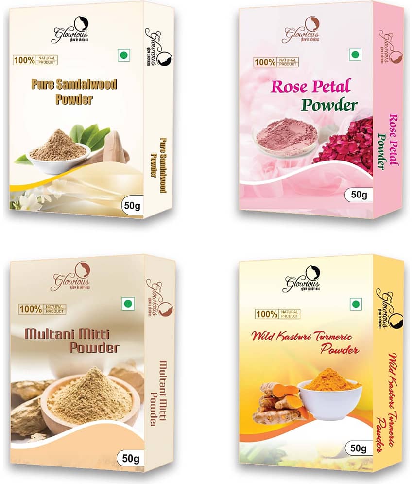 glowious - Skin Toning Face Pack for Normal Skin ( Pack of 4 )