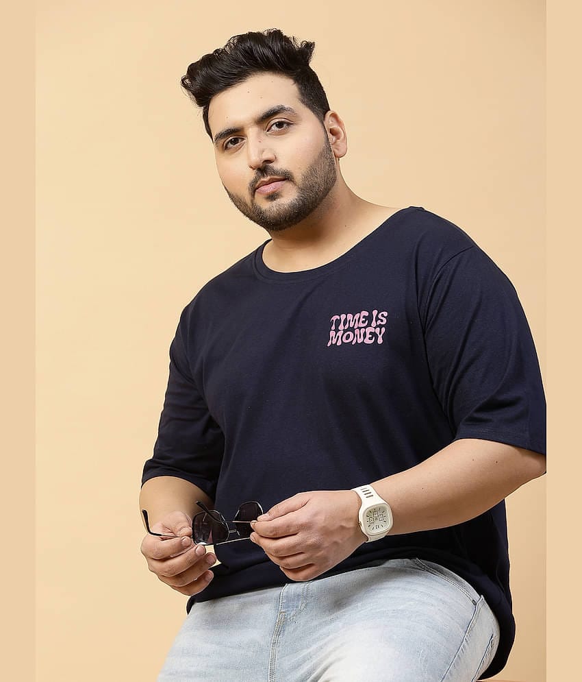 Rigo Pack of 1 Cotton Oversized Fit Men's T-Shirt ( Black )