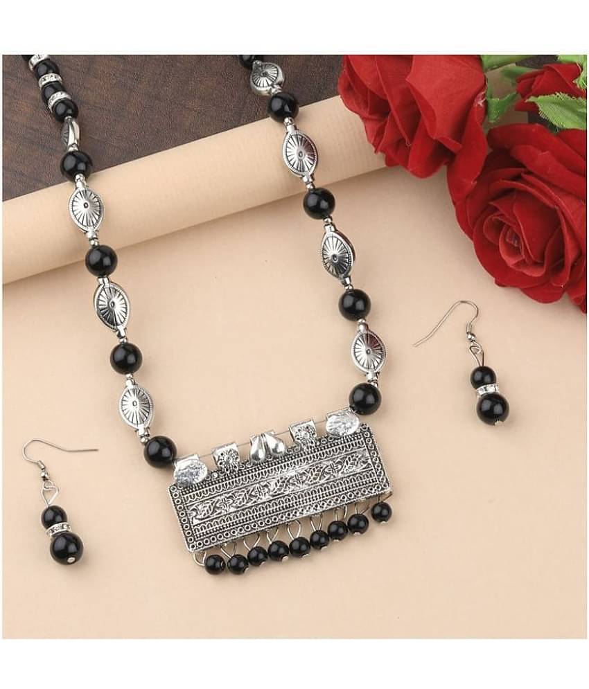 Silver Shine Alloy Silver Contemporary Contemporary/Fashion Antique Necklaces Set