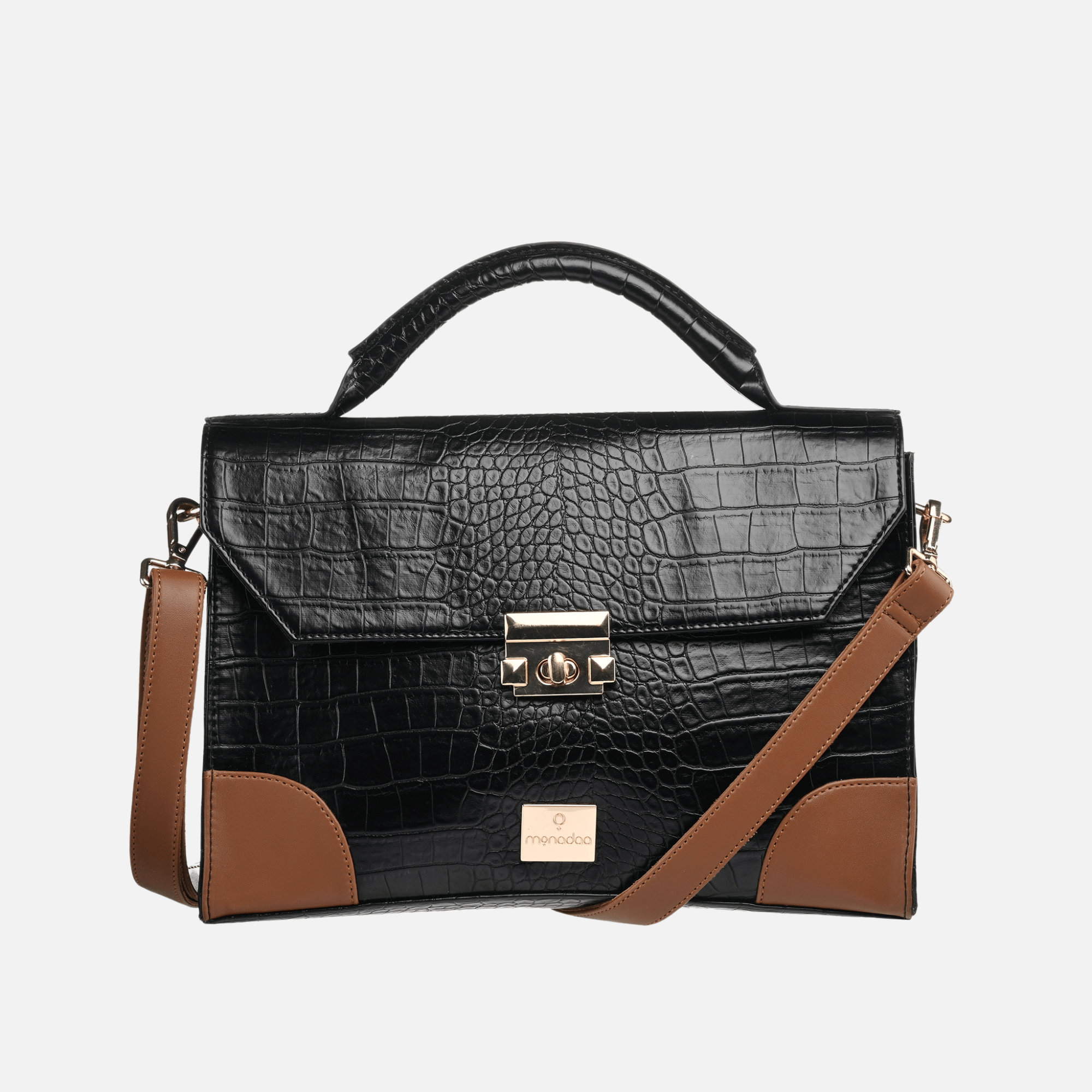 BLACK CROCS HANDBAG