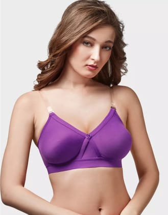 Trylo Women Non Padded Non Wired Seam Freedom Bra-2 | Alpa STP-GREY / 32D