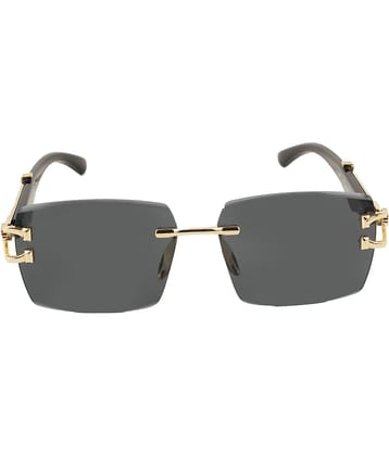 Bayberry Black Rectangular Sunglasses ( Pack of 1 )