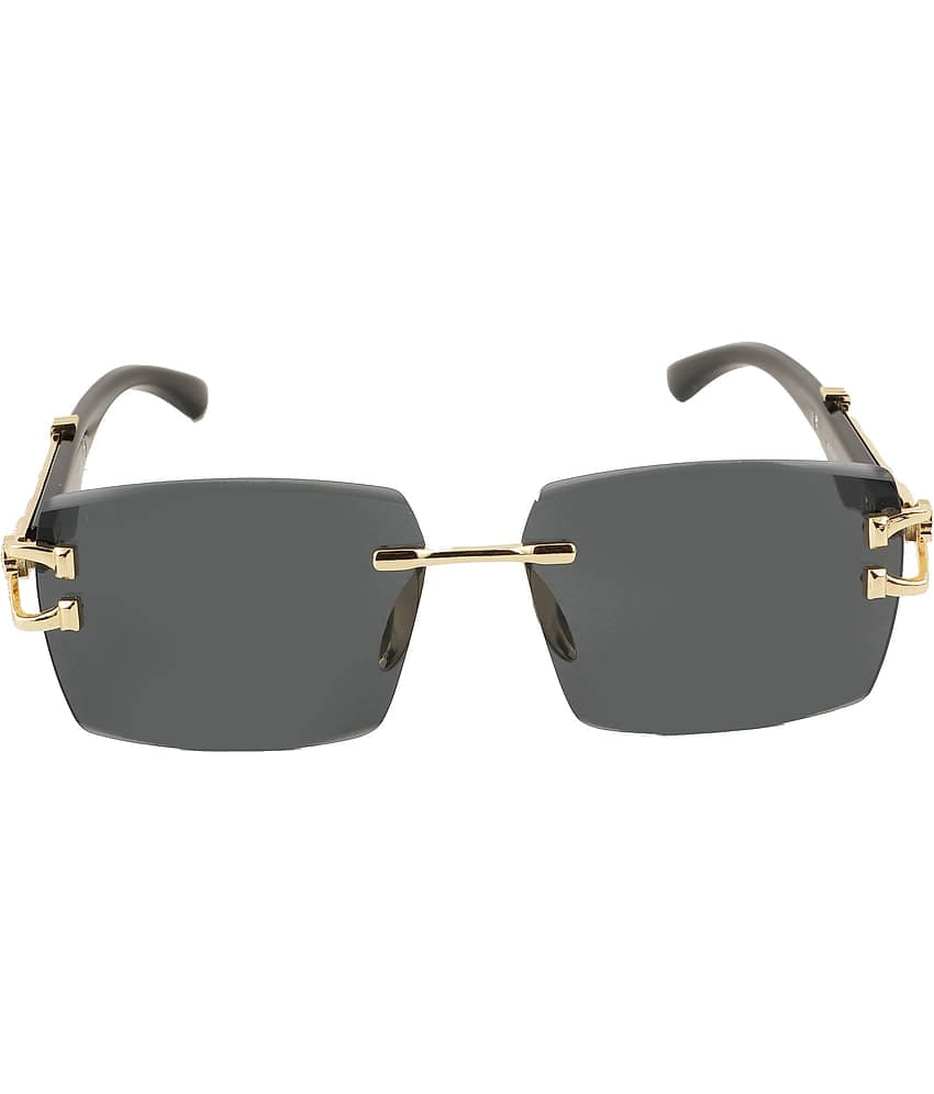 Bayberry Black Rectangular Sunglasses ( Pack of 1 )