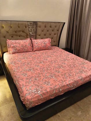 Cotton Feel All Around Elastic Fitted Bedsheets by Shoogloo