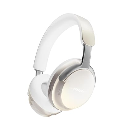 Bose QC 65 - Ultra Bluetooth Headphones, Wireless Headphones with Spatial Audio, Over Ear Noise Cancelling Headphones with Mic, Up to 24 Hours of Battery Life - White