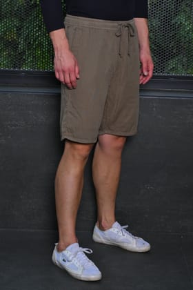 Daisy - Double Layered Shorts - Dk Khaki-M-32 / DK KHAKI