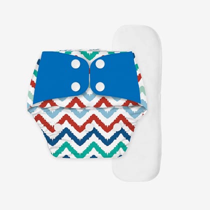 Dizzy waves - Regular Cloth Diapers with Soaker for 3month -3 years