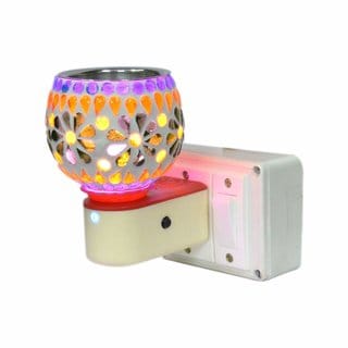 JonPrix Ceramic Dhoop Dani Kapoor Dhup Electric Aroma Burner for Led Electrical 3 Pin Diffuse Incense Fragrance Holder