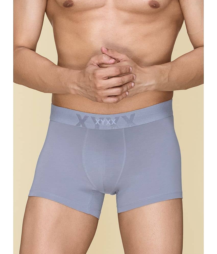 XYXX Pack of 1 Cotton Trunks For Men's ( Light Grey )