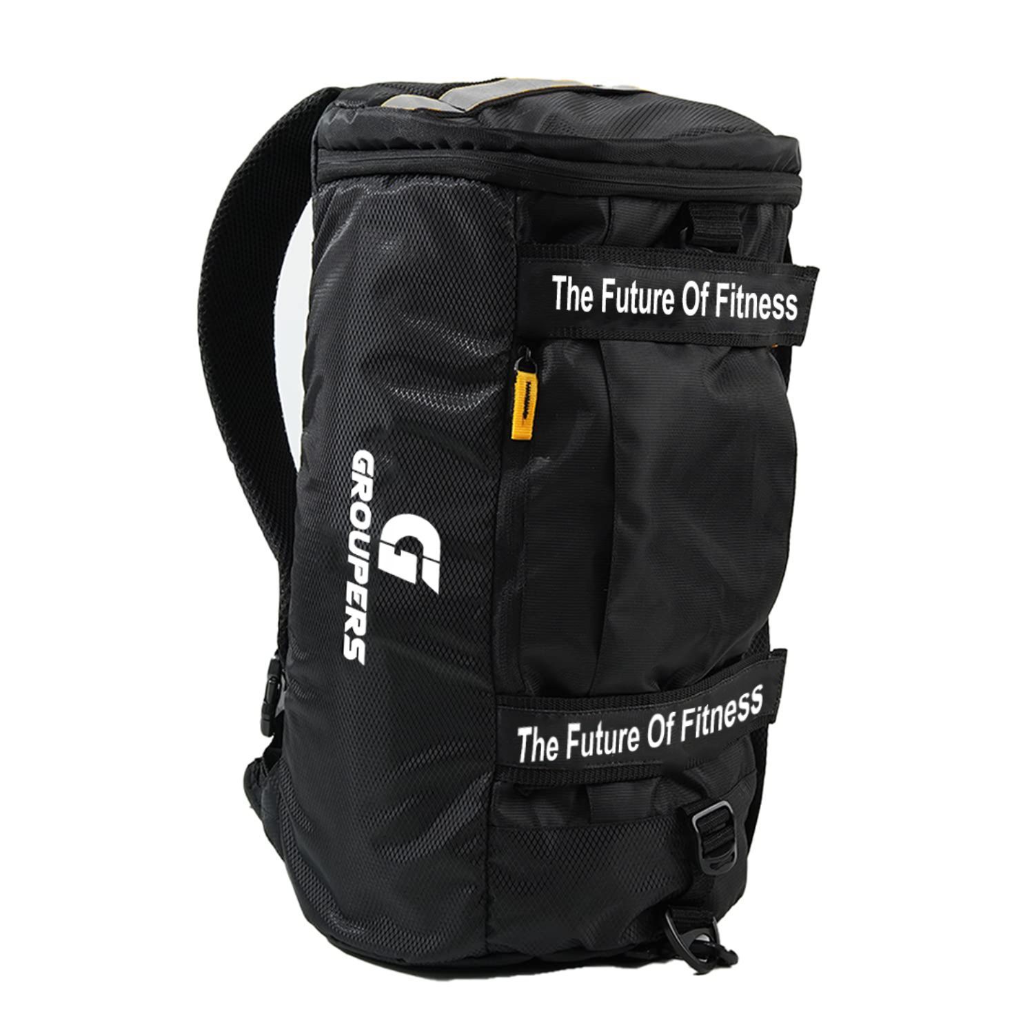GROUPERS Premium Bag | Multipurpose Gym, Travel & Sports Bag with Adjustable Strap Pack of 03