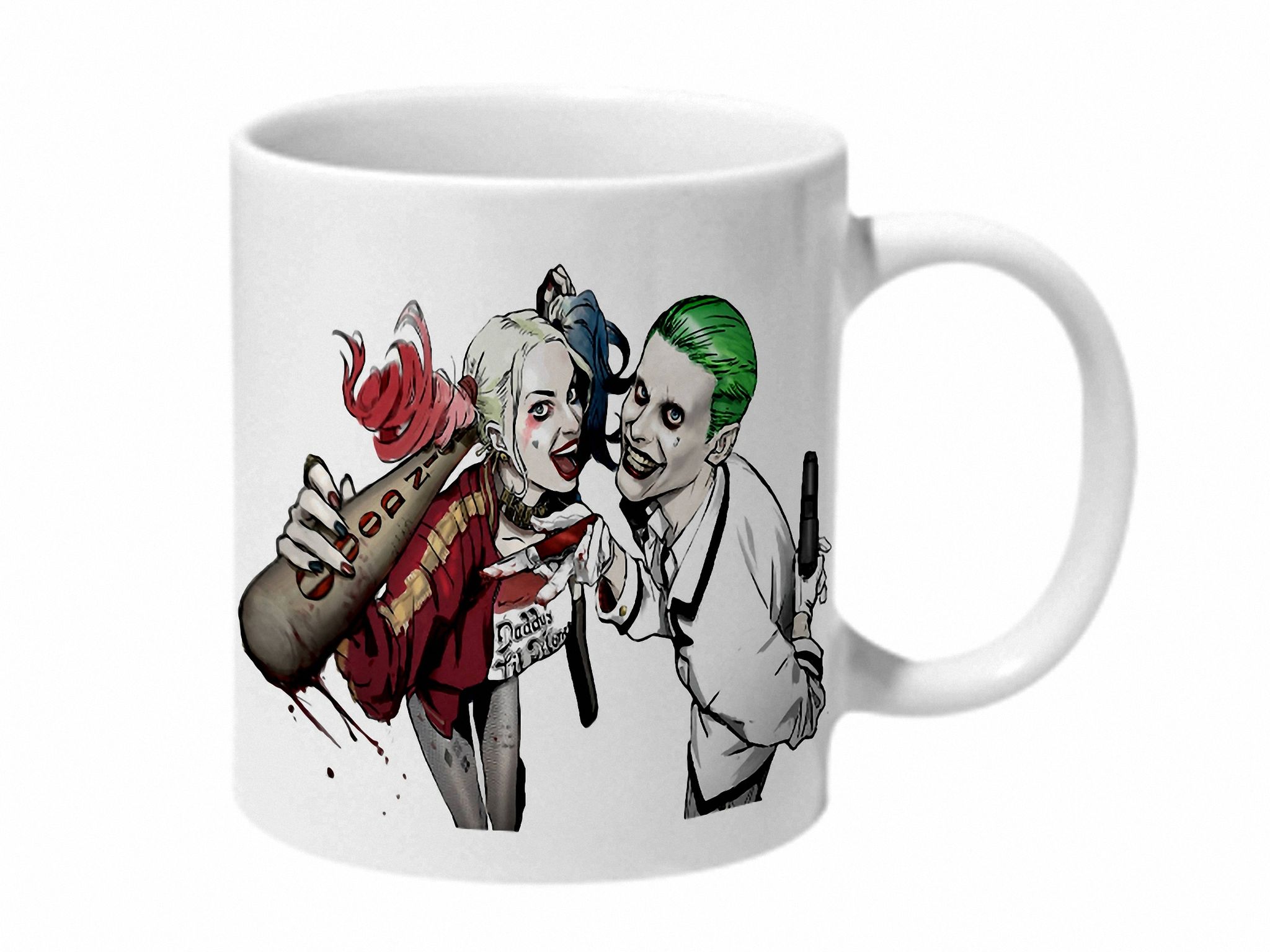 Multicolor Harley And Joker Ceramic Mug