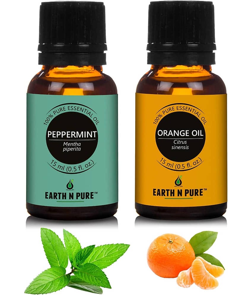 Earth N Pure - Peppermint Essential Oil 15 mL ( Pack of 2 )