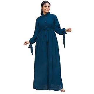 SARINKU Georgette Gown Dress for Women Stylish Western Gown Long One Piece for Girls & Women