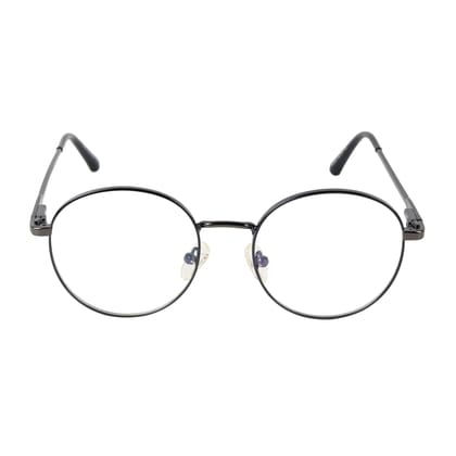 TERRY & CO | Zero Power Blue Cut Eyeglasses | Metal Frame | Small Size | Anti-Reflective, UV Protection, Lightweight | Spring Hinges | Unisex