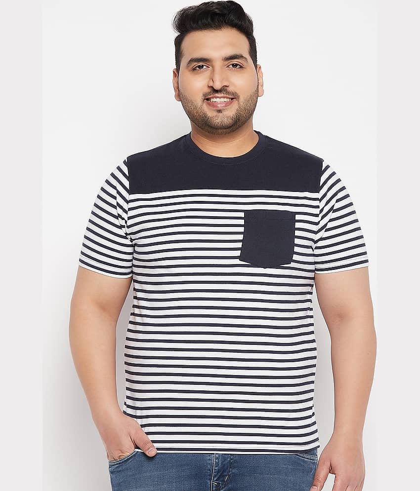 AUSTIVO Pack of 1 Cotton Blend Regular Fit Men's T-Shirt ( Multicolor )