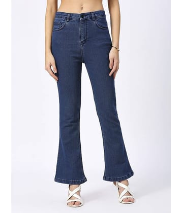 HJ HASASI - Blue Denim Bootcut Women's Jeans ( Pack of 1 )